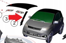 Aixam 2160 КРИШКА ПЕРЕДНЬОЇ СТІЙКИ AIXAM SENSATION CITY КРОСОВЕР КУПЕ CROSSLINE