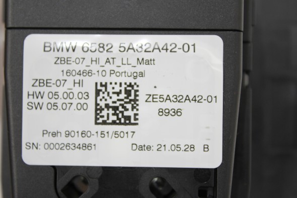 BMW OE 5A32A42 5B6D4E2 5B6B583 5A371B2 5A1D041 5A12F47 9423194 9891527 9462643 КОНТРОЛЕР IDRIVE BMW F40 F44 G42 G20 G21 M3 G22 G23 G26 M4 G01 X3 G02 G29