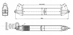 Abakus 016-018-0001 Інтеркулер радіатора fiat doblo jtd