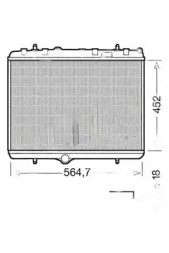 Denso DRM21055 Радіатор охолодження drm21055 denso citroen