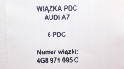 VAG-SYSTEM AUB4G80CPSA000 Новий пучок бампера передній audi a7 6 pdc 4g8971095c 4g8 971 095 c