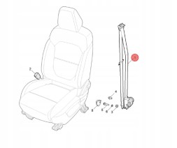 MG OE РЕМІНЬ БЕЗПЕКИ ЛІВИЙ ПЕРЕДНІЙ MG ZS OE 10531441