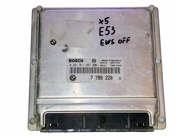 BMW OE 0281011257 7790220 przygotowany w SDK Б/у контролер BMW X5 E53 M57 3.0D 0281011257 7790220 БЕЗ ІММО