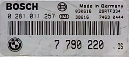 BMW OE 0281011257 7790220 przygotowany w SDK Б/у контролер BMW X5 E53 M57 3.0D 0281011257 7790220 БЕЗ ІММО