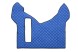 V-maxzone Part VIC-129134 Килимки для підлоги ЕКО-Шкіра стьобані (3 шт.) Сині, на всю підлогу