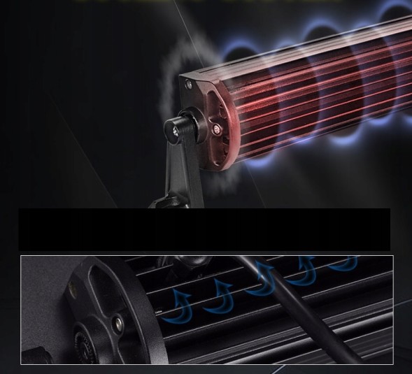 CHINA LED BAR 12500lm 165W 130cm Робоча лампа галоген далекобійна 12в 24в 675вт 225x led зігнута дуга 130см
