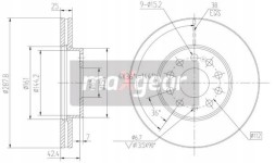 Maxgear 19-0638 + 19-1059 SKODA OCTAVIA II Колодки + диски передні SKODA OCTAVIA II 2 288 мм