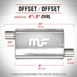 Magnaflow Глушник MagnaFlow 4х9 2.5"/2.5" 63мм / 63мм 11266