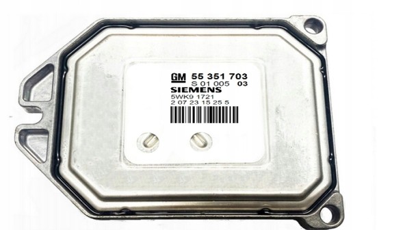 Opel OE ECU ОПЕЛЬ ЗАФІРА 1.8 55351703 5WK91721