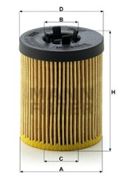 HU 611 1X MANN FILTER Фільтр мастил