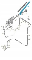 Audi OE НОВИЙ ОРИГІНАЛЬНИЙ AUDI 4L09554071P9 ПЕРЕДНІЙ ДВІРНИК ЧОРНИЙ