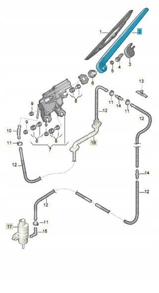 Audi OE НОВИЙ ОРИГІНАЛЬНИЙ AUDI 4L09554071P9 ПЕРЕДНІЙ ДВІРНИК ЧОРНИЙ