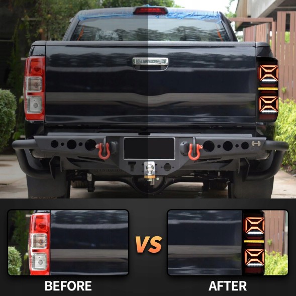 VLAND 32P191-4 LDFO.. mhm Комплект задніх ліхтарів Vland Led Neon Динамічні Тюнінг Ford Ranger V 5 mk5 2011-2022