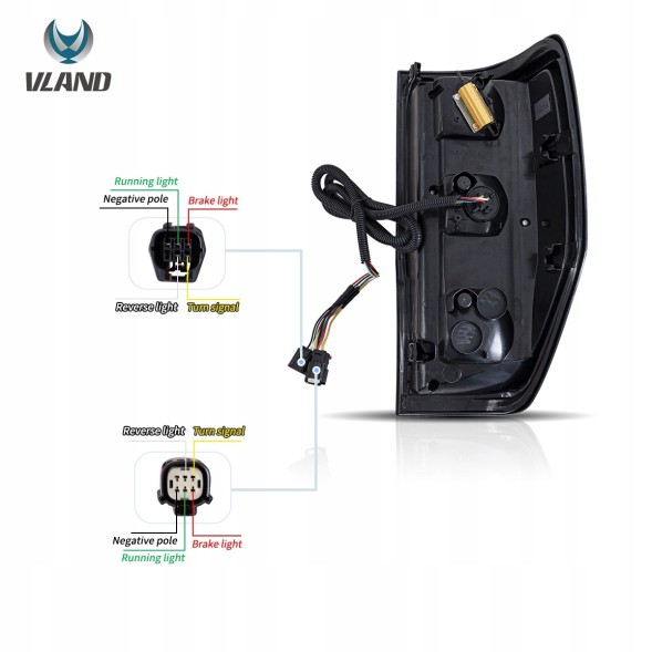 VLAND 32P191-4 LDFO.. mhm Комплект задніх ліхтарів Vland Led Neon Динамічні Тюнінг Ford Ranger V 5 mk5 2011-2022