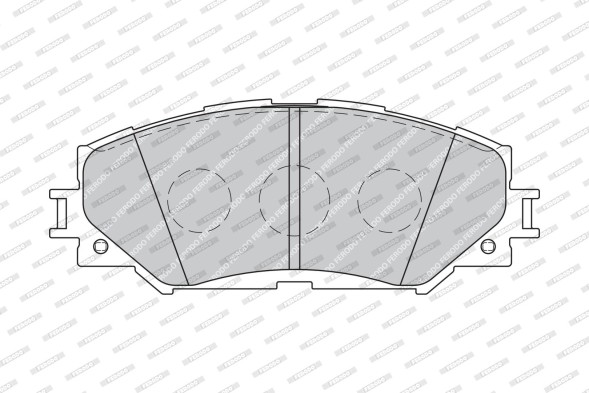 FDB1891 FERODO Комплект гальмівних колодок з 4 шт дисків