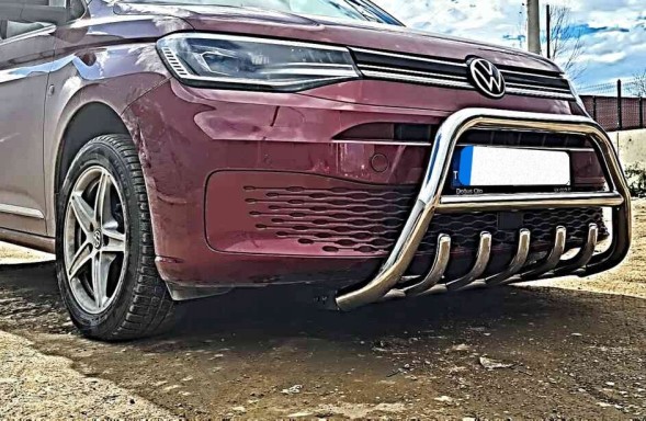 Китай PWT02_CDD21 Спинка передня кенгуру A-Bar хром Volkswagen Caddy 2004-2020
