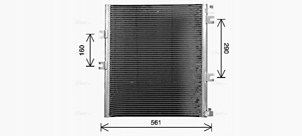 AVA Quality cooling FE5034 Конденсатор, кондиціонер ava quality cooling fe5034
