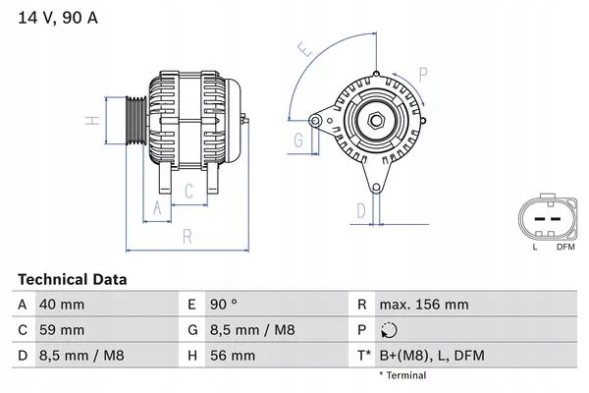 Bosch 0 986 041 500 Розчісує автомобільне ремінне коло 133517 шт hc вантажний
