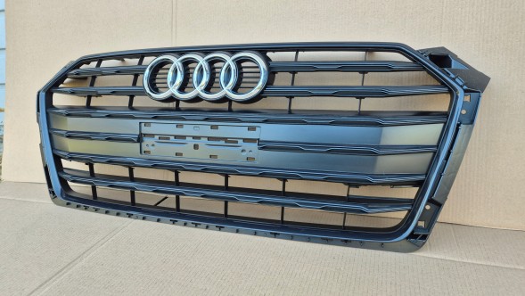 Audi OE GRILL ATRAPA CHŁODNICY AUDI A5 F5 8W6 PRZEDLIFT 2016-2019 BLACK MAŁA TABLICA LISTWY Решітка радіатора GRILL Audi A5 F5 8W6 16-19 BLACK OE 8W6853651BR AB НОВА!!
