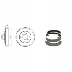 Bosch 0 986 4 77 240 87 753 Набір гальмівні барабани + щелепи BOSCH