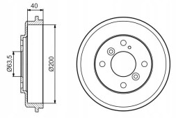 Bosch 0 986 4 77 240 87 753 Набір гальмівні барабани + щелепи BOSCH