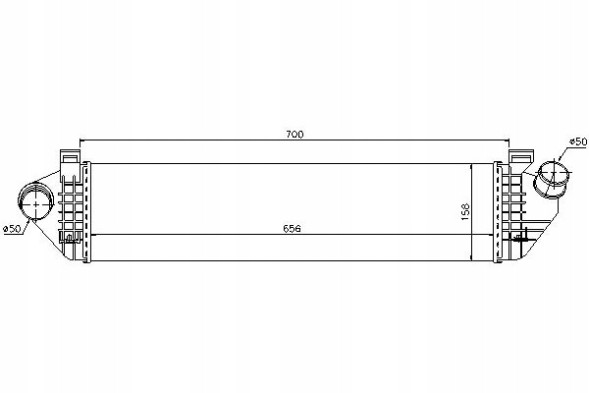 Nissens NIS96721/RS4 Інтеркулер nissens 30741046 30680124 31319168 312