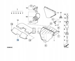 BMW OE 13717541738 Bmw повітряний канал 3 е90 е91 е92 е93 x1 е84