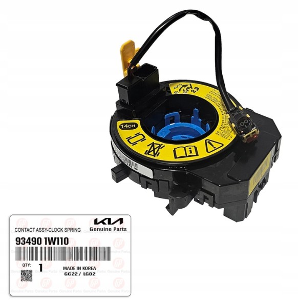 Kia OE 934901W110, 93490-1W110 KIA/HYUNDAI OE KIA RIO HYUNDAI i30 РОЛИКОВА СТРІЧКА AIRBAG 934901W110 ОРИГІНАЛ