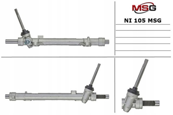 MSG NI105NEW Рульова рейка Nissan X-Trail T31 07-14, Nissan Qashqai 07-14