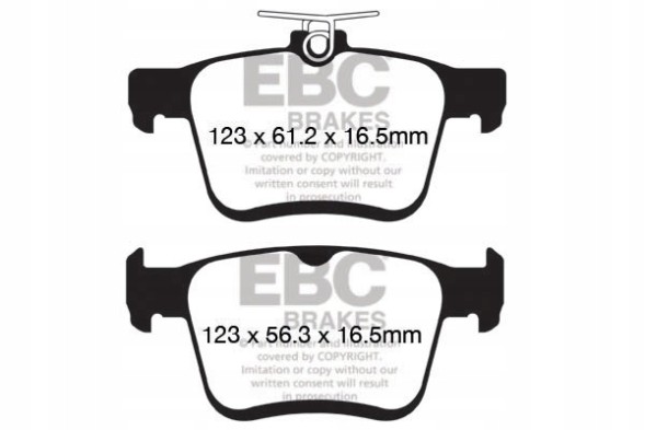 EBC DP42153R Гальмівні колодки yellowstuff ebc brakes audi a3 8v a3 8y a3 quattro