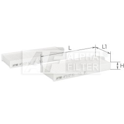 AF5107 2 ALPHA FILTER Фільтр салону к т 2 шт
