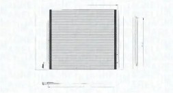 MAGNETI MARELLI 350203832000 Конденсатор радіатора кондиціонування повітря 350203832000