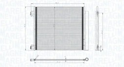 MAGNETI MARELLI 350203832000 Конденсатор радіатора кондиціонування повітря 350203832000