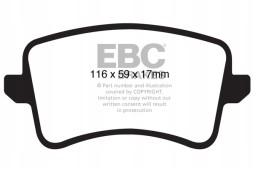 EBC DP41988R Гальмівні колодки yellowstuff ebc brakes audi a4 b8 quattro allroad quattro