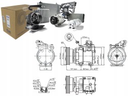 Nissens 89262 NIS/GIFT Компресор кондиціонера hyundai accent ii getz 1.5d + помічник водія #31