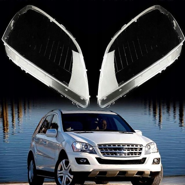 Китай 6905458579969 КОМПЛЕКТ РОЗСІЮВАЧІВ передніх фар скло MERCEDES ML W164 2005-2007