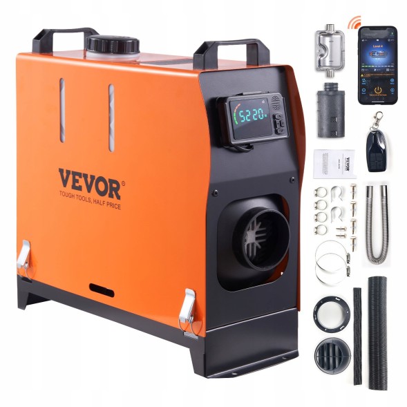 Китай ogrzewanie postojowe 12v 8kw typu diesel lcd pilot Опалення стоянкове nagrzewnica стоянковий 12в 8квт типу дизель lcd пульт дистанційного керування