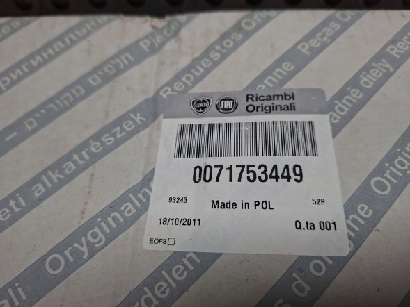 Fiat OE S26340454 ШКІРЯНЕ КЕРМО КОРИЧНЕВЕ 71753449 FIAT 500 2007-
