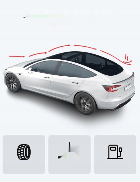 Китай CA385 BASENOR 2024-2025 для Tesla Model 3 Performance Спойлер ABS Задній Спойлер