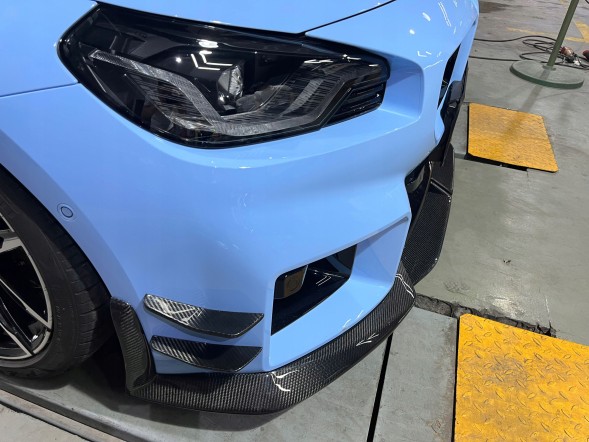 Китай 64068259 CANARDSY ЛЬОТКИ НАКЛАДКИ ПЛАНКИ ДЛЯ БАМПЕРА ПЕРЕДНІ MP BMW M2 G87 CARBON