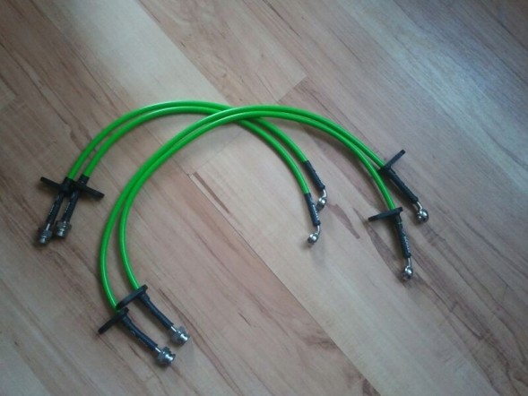 Pizza Brakes Przewody hamulcowe w oplocie Honda Civic Vti 92-95 Гальмівні дроти в обплетенні Honda Civic Vti 92-95