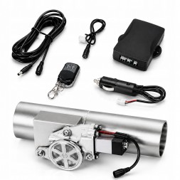 sennifar 6910992549569 ЕЛЕКТРИЧНА ЗАСЛІНКА ВИХЛОПУ 76мм (3") TURBOWORKS З ПУЛЬТОМ ДИСТАНЦІЙНОГО КЕРУВАННЯ, ПРЯМА