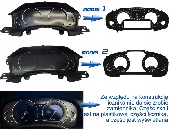 Moman 0089688085110 Циферблат спідометра Moman BMW X3 G01, 3 Серія G20 G21 заміна MPH на KM/H