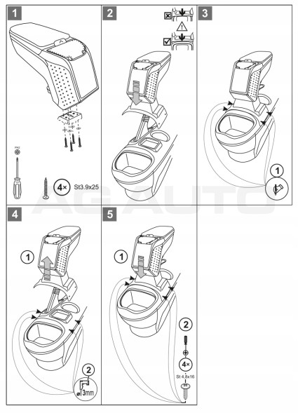 Rati V01174 Підлокітник ARM2 Nissan Juke, 2011-2019,Бкс