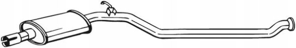 Bosal 284619 Глушник вихлопний середній peugeot 206, 206 sw 2.0 04.99-12.07