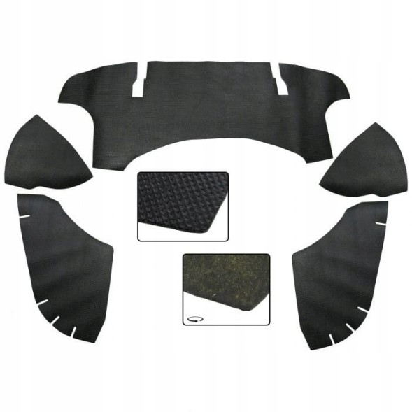 Paruzzi 012315P Звукоізоляція двигуна стандарт Volkswagen Karmann Ghia T14 5 деталі