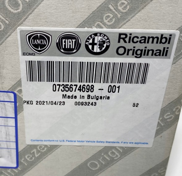 Fiat OE 0735674698 ВАЖЕЛЬ, ПЕРЕКЛЮЧАТЕЛЬ FIAT ABARTH 500