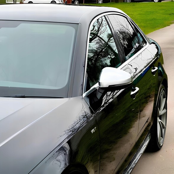 Китай S3-26006 Накладки на дзеркала Audi A4 B9 2017– Срібні