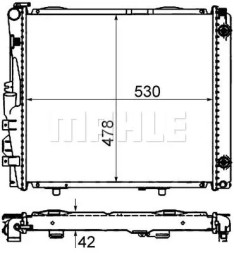 Mahle CR 290 000S Охолоджувач води cr 290 000s mahle