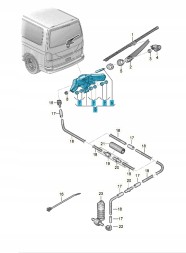 Volkswagen OE ДВИГУН ДВИГУНА СКЛООЧИСНИКА ЗАДНІЙ VW ТРАНСПОРТЕР T6 7Л 7LA955711B ORG